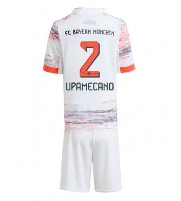 Bayern Munich Dayot Upamecano #2 Replika Bortatröja Barn 2025-26 Kortärmad (+ Korta byxor)